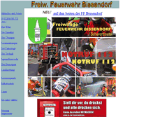 Tablet Screenshot of feuerwehrbissendorf.de